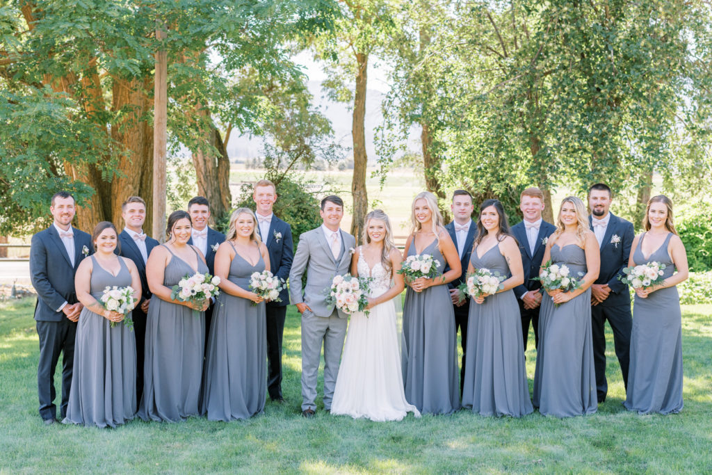 Group photo of the bridal party.